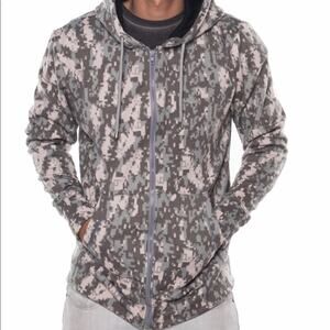 US Life Mens Camo Camouflage Zip Front Jacket Large NEW